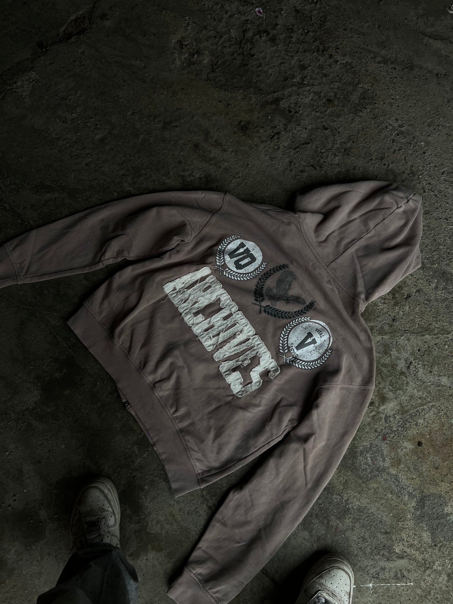 Vital Quest "DISTRESSED EARTH BROWN" Zip-Up