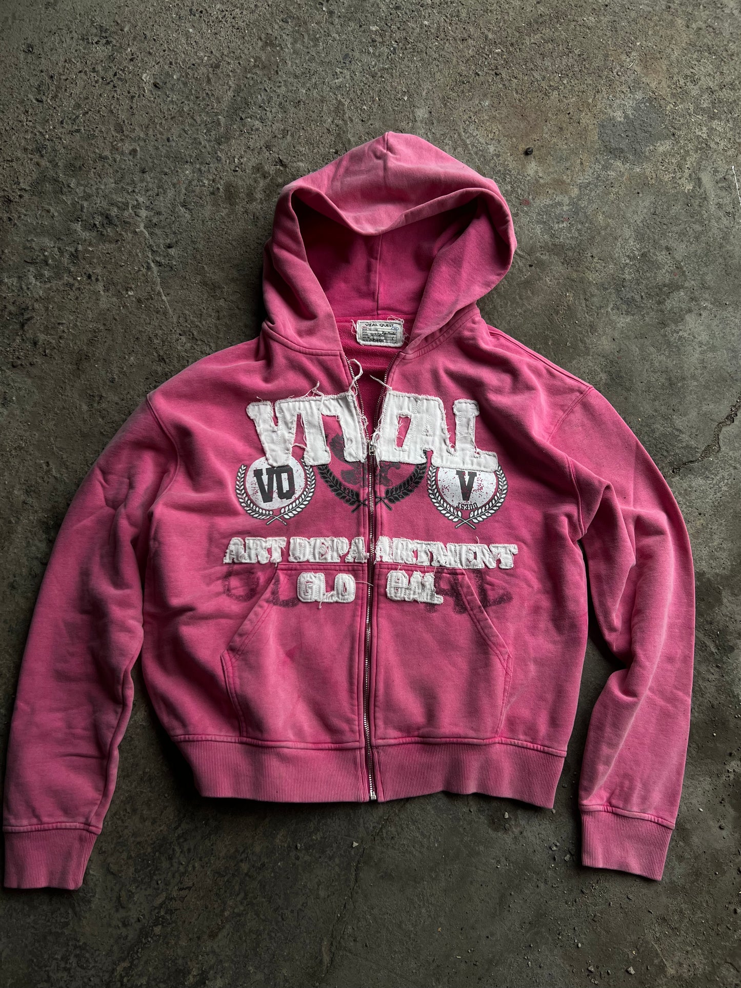 Vital Quest "Distressed PEPPA"  Zip-Up