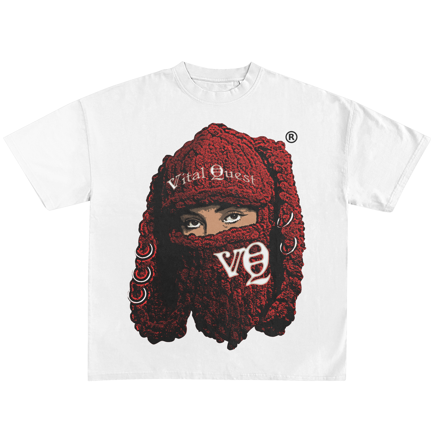 Vital Quest Masked tee "DEVIL RED" Limited Edition