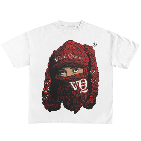 Vital Quest Masked tee "DEVIL RED" Limited Edition